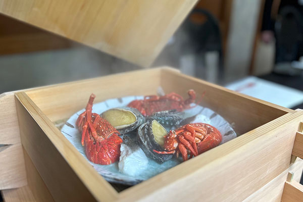 温泉蒸し会席