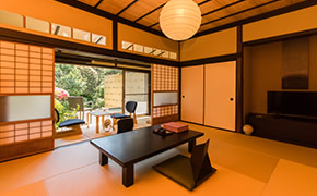 古き良き日本を感じる客室。